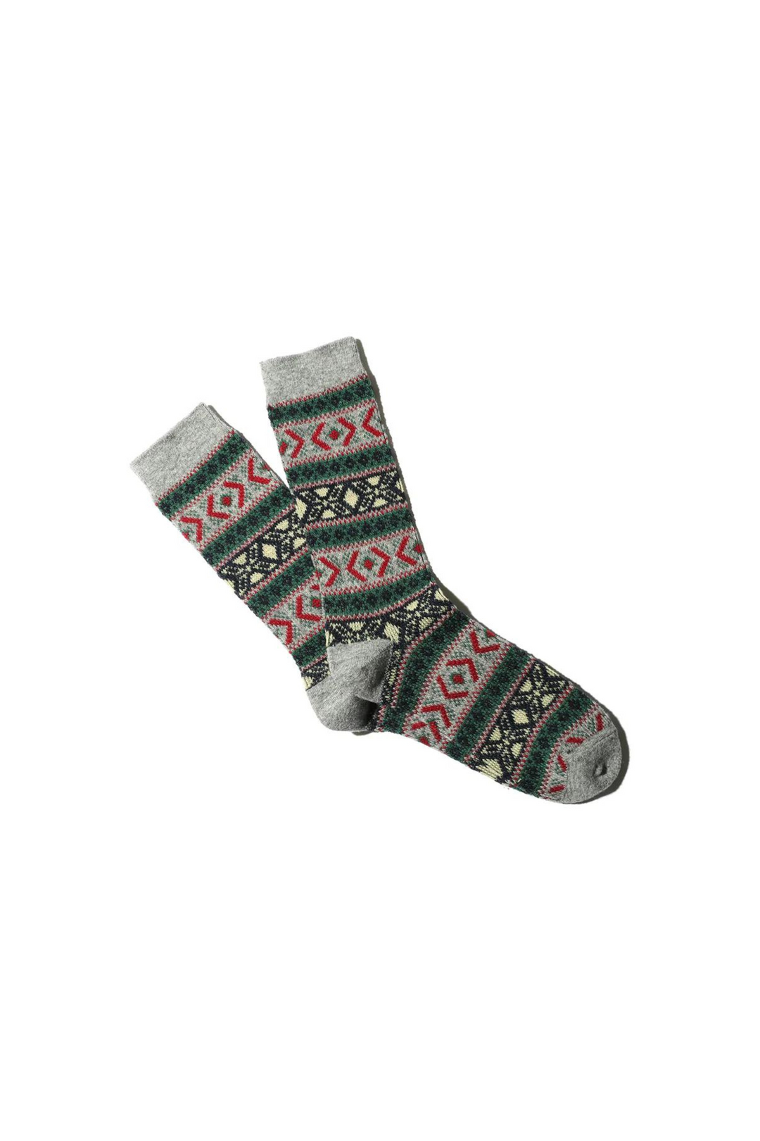 Anonymous ISM Wool Jacquard Crew Sock