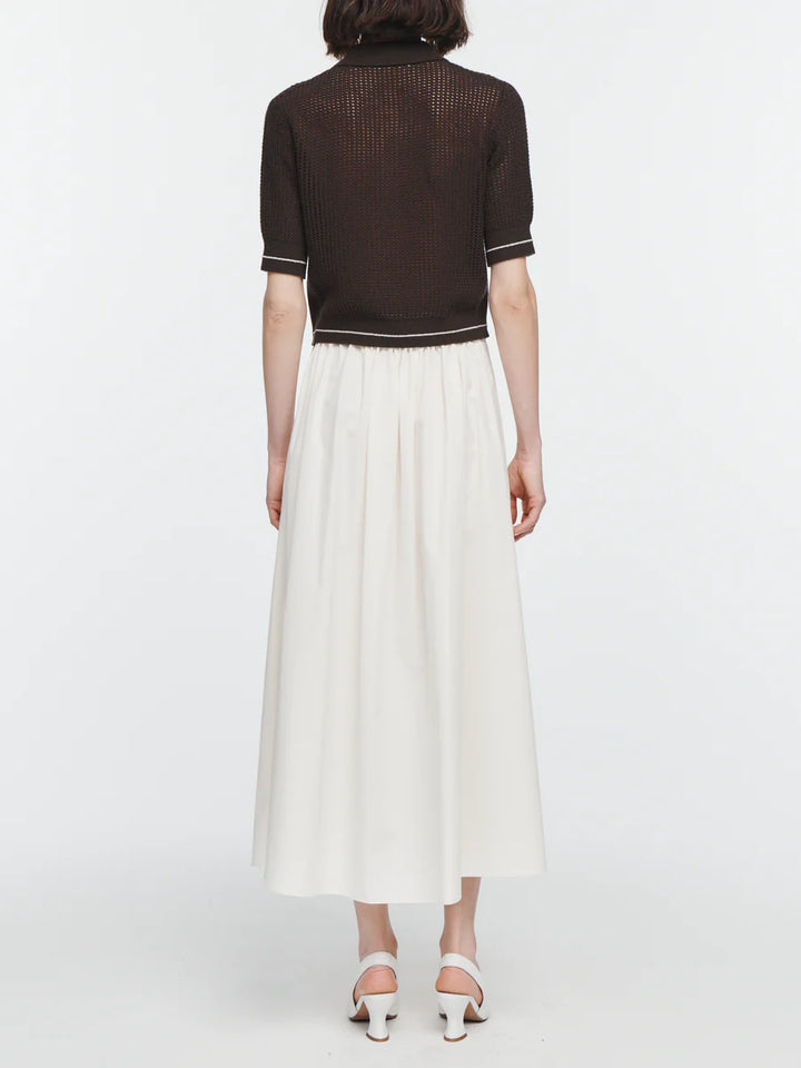 MARIA MCMANUS PLEAT FRONT FULL SKIRT