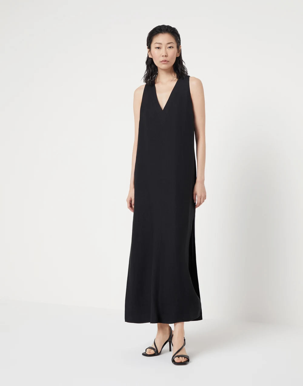 BRUNELLO CUCINELLI VISCOSE AND LINEN DRESS