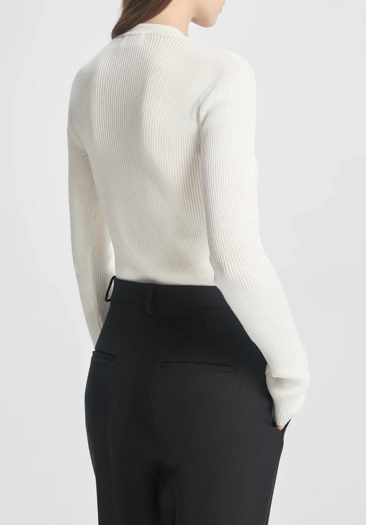 BITE STUDIOS LONE BUTTONED RIB KNIT