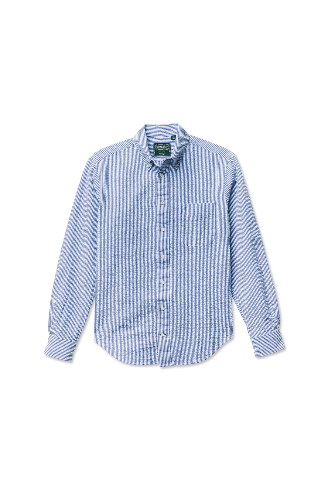 Gitman Vintage Blue/White Seersucker Shirt