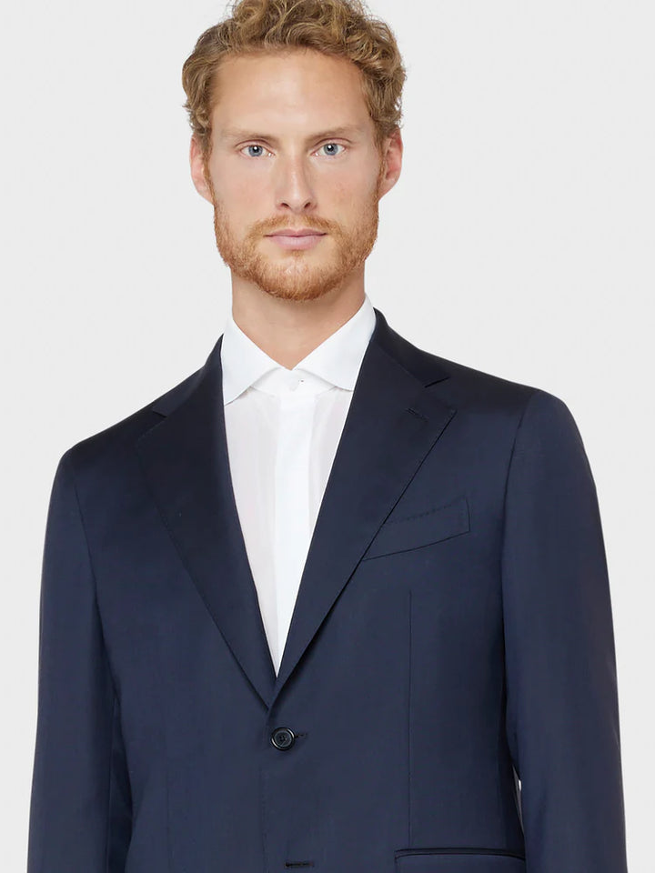 CARUSO AIDA SINGLE-BREASTED NAVY SUIT