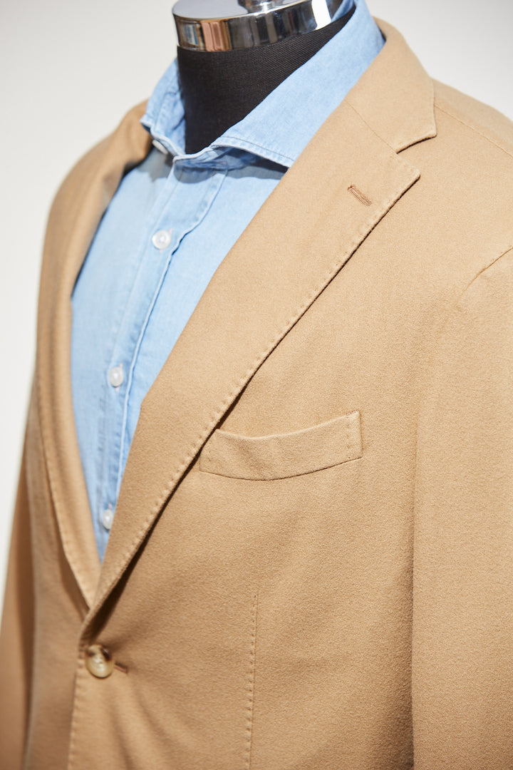 Boglioli Wool Micron Jacket in Sand