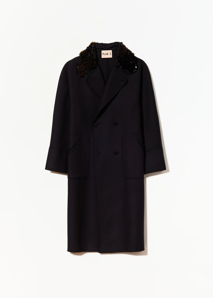 PLAN C DOUBLE-BREASTED COAT