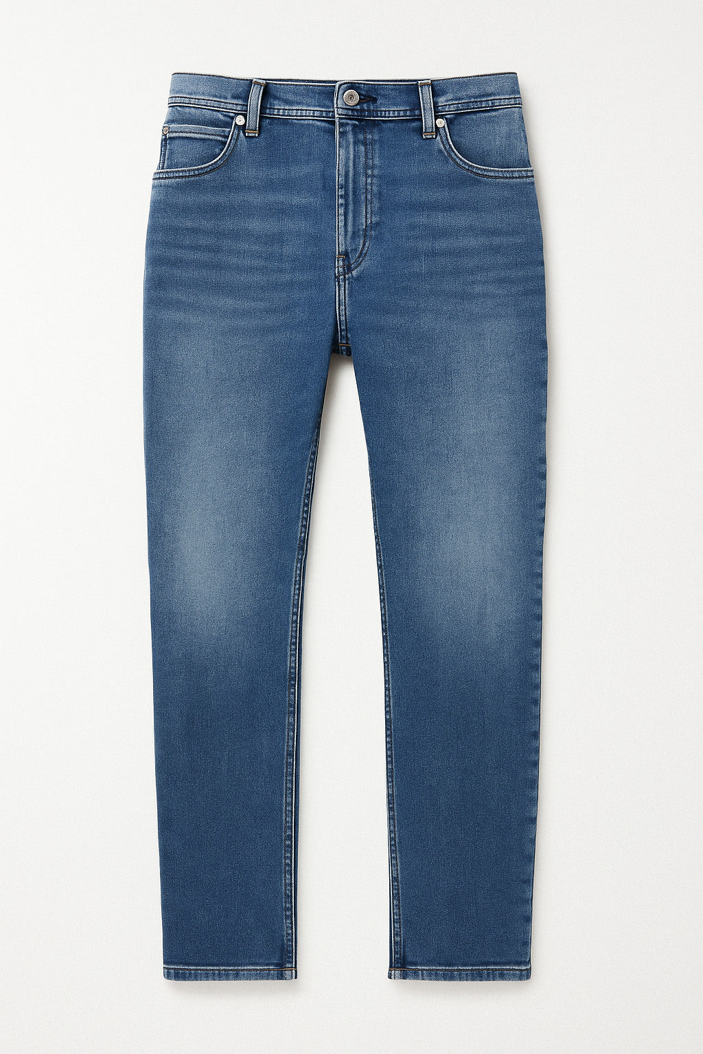 ACNE STUDIOS SKINNY FIT JEANS IN MID BLUE