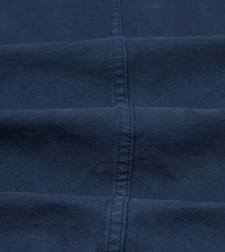 DRAKE'S NAVY cotton FIVE-POCKET CHORE JACKET