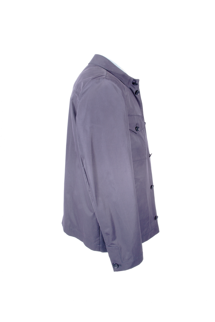 LUCIANO BARBERA NAVY SHIRT JACKET