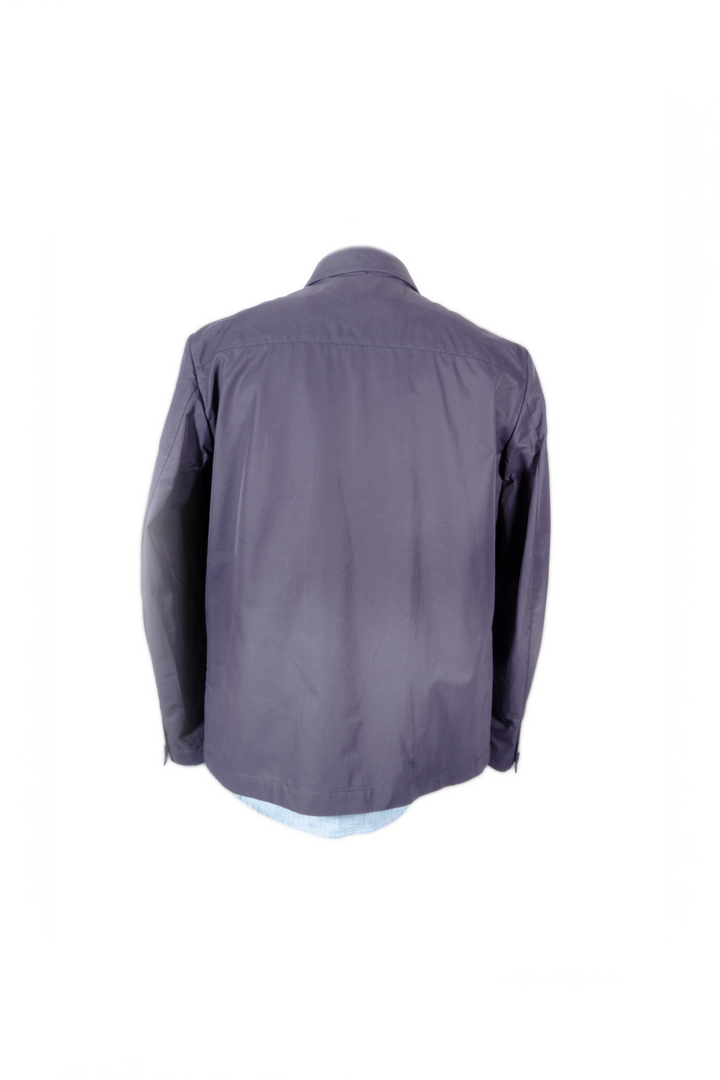 LUCIANO BARBERA NAVY SHIRT JACKET