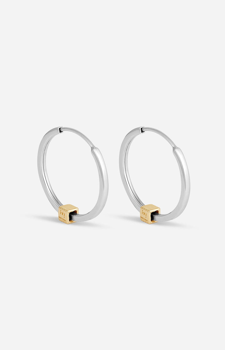 IVI SILVER JOIA SLIM HOOPS