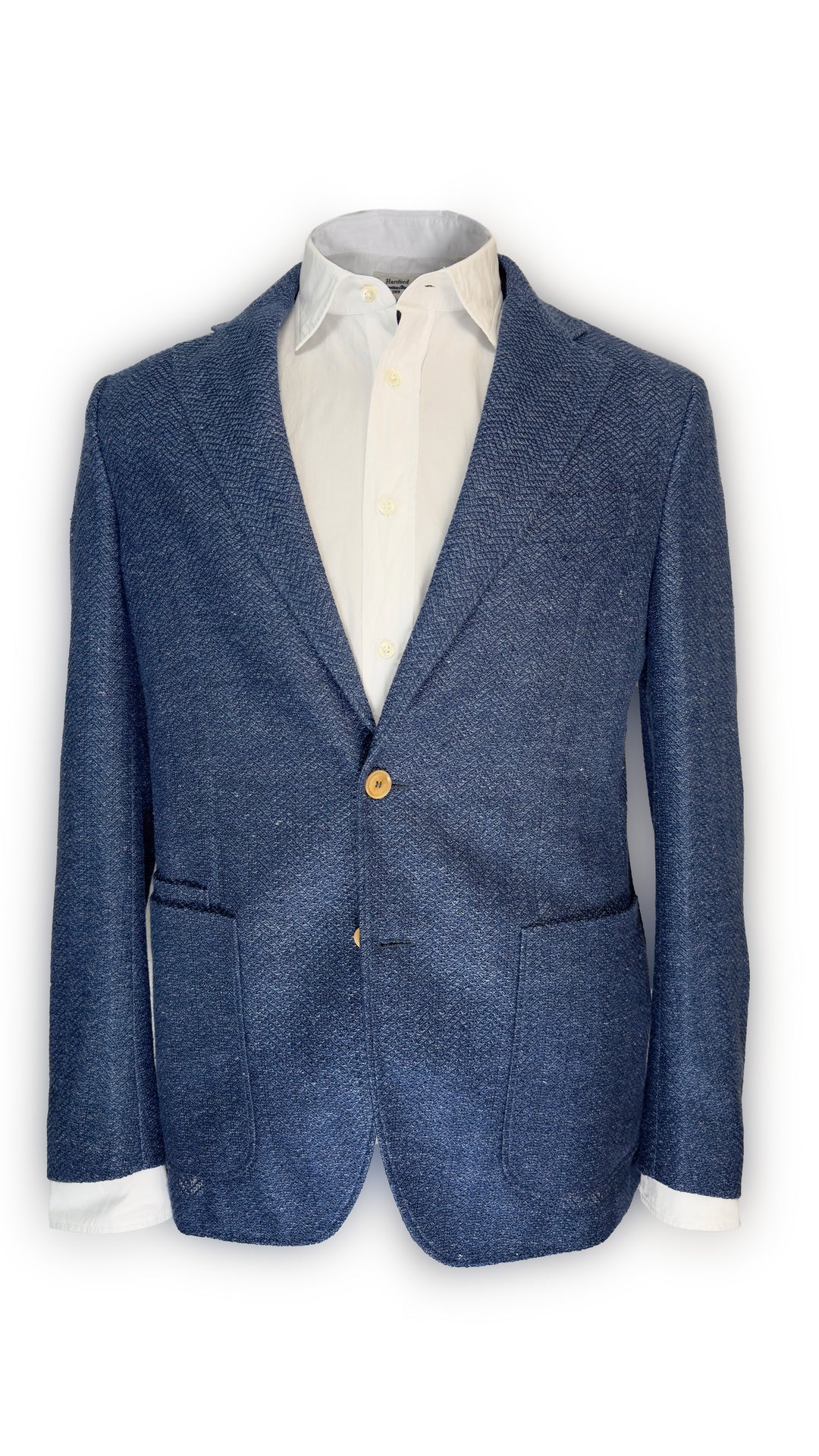 LUCIANO BARBERA LINEN UNCONSTRUCTED JACKET