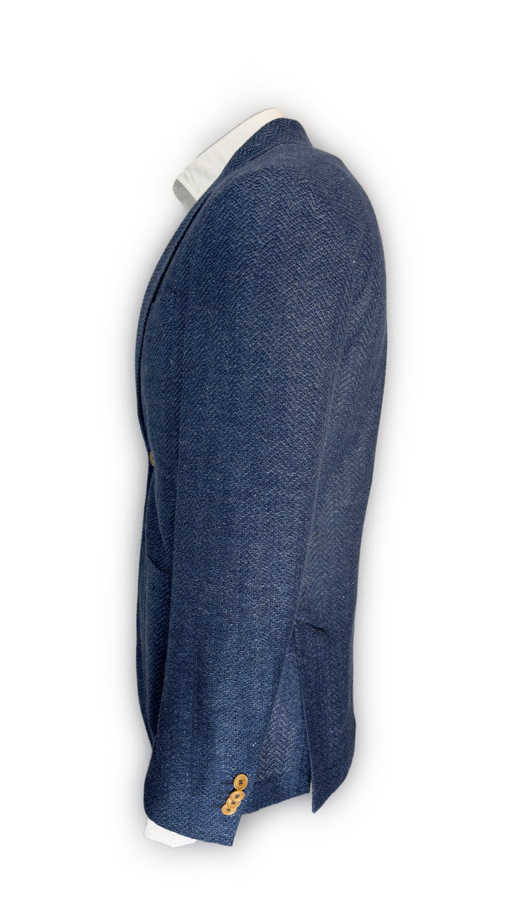 LUCIANO BARBERA LINEN UNCONSTRUCTED JACKET