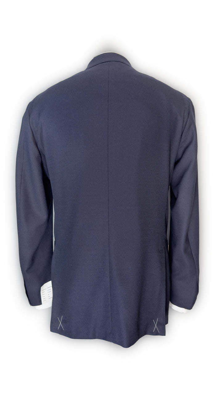 LUCIANO BARBERA NAVY HOPSACK JACKET