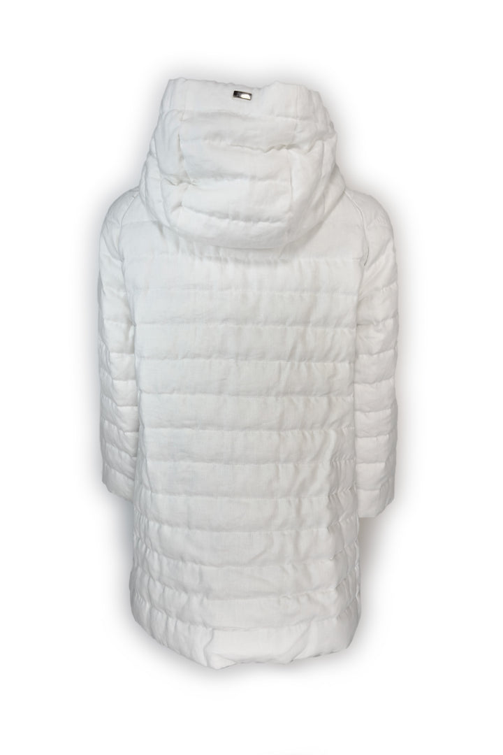 HERNO LINEN HOODED JACKET