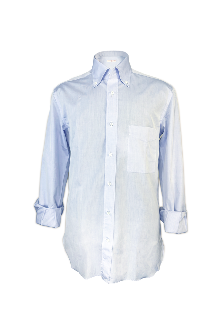 LUCIANO BARBERA SOLID BLUE SHIRT