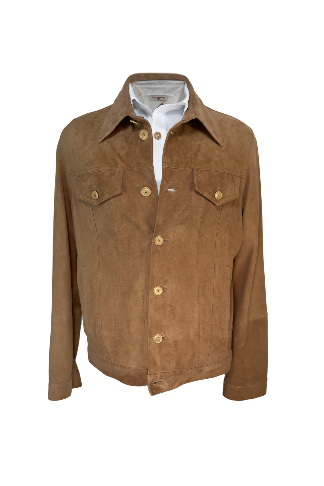 LUCIANO BARBERA SUEDE JACKET