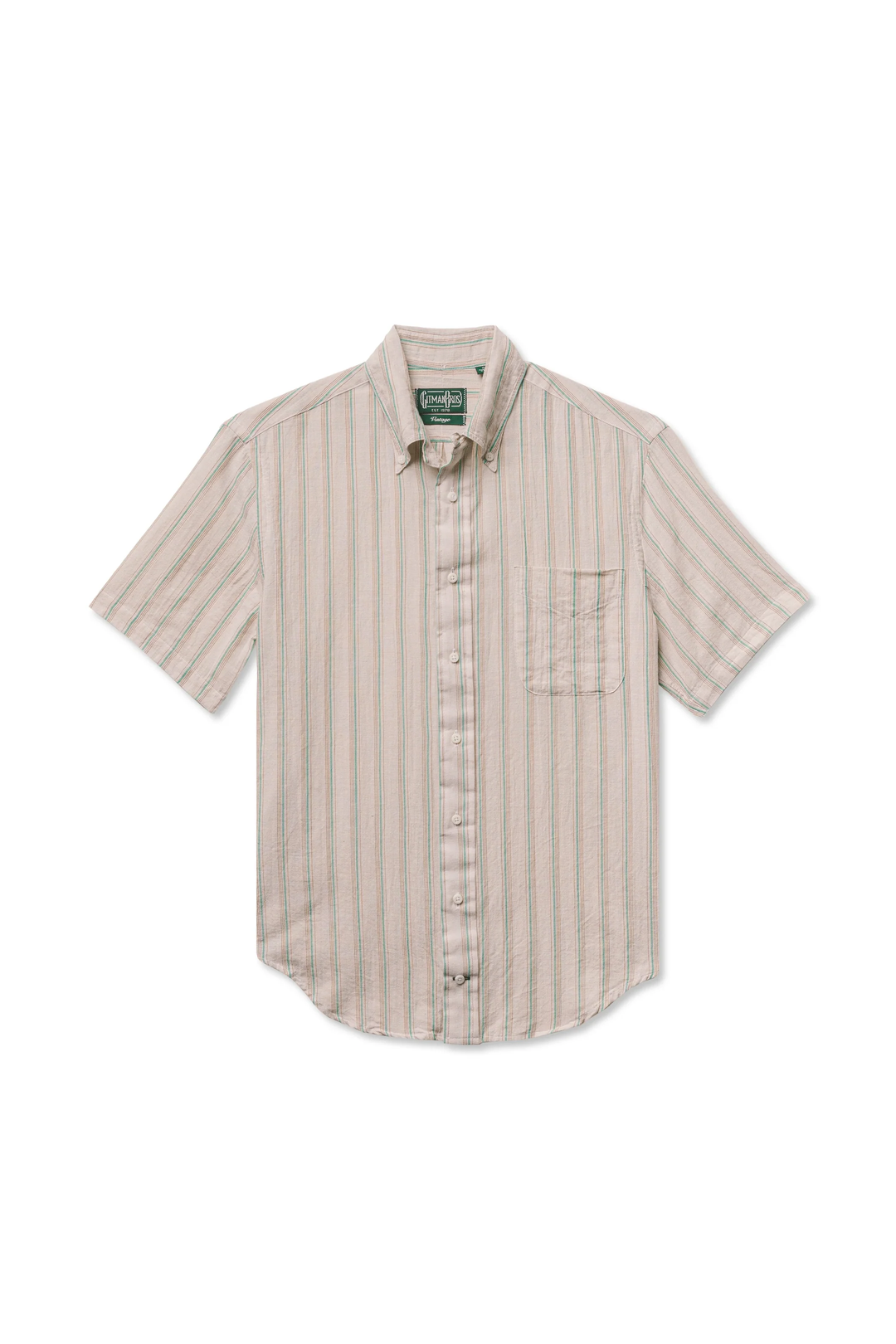 Gitman Vintage Tan Cabana Striped Shirt