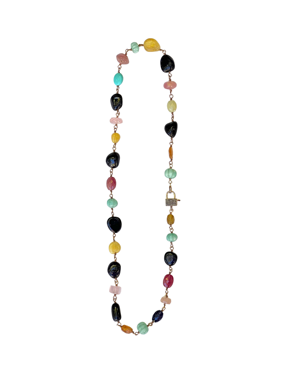 The Woods Fine Jewelry Mixed Stone Necklace