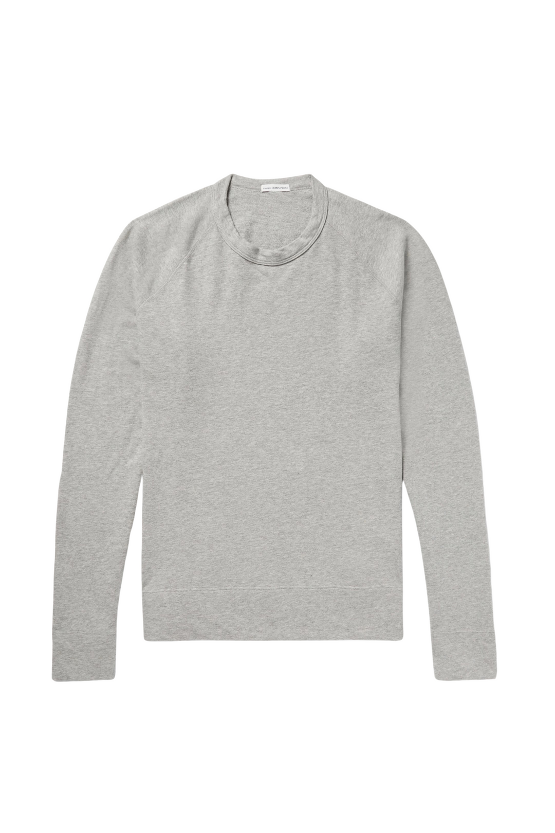 James Perse Vintage Terry Crewneck in Heather Grey