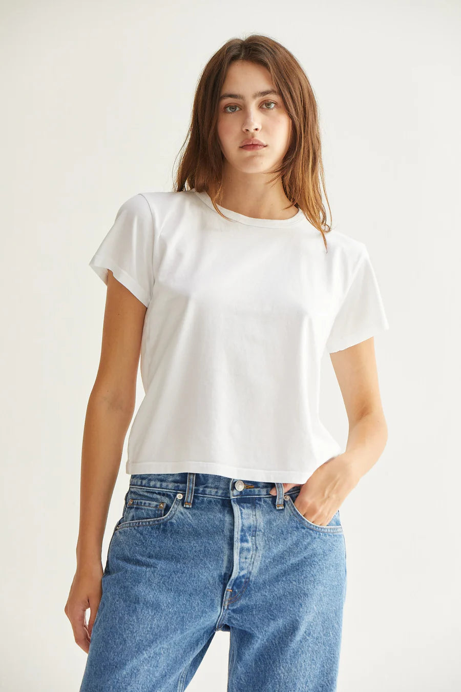 ASHER MARIELLE TEE IN WHITE