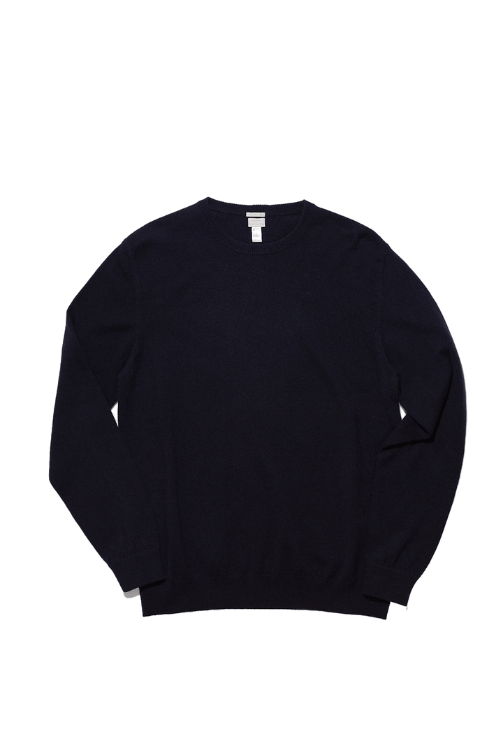 Massimo Alba Kane Cashmere Crewneck in Navy