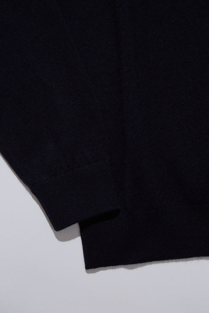Massimo Alba Kane Cashmere Crewneck in Navy