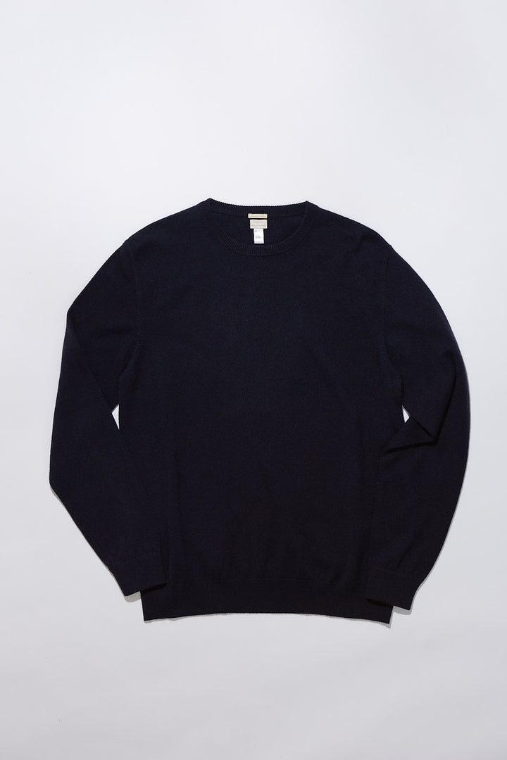 Massimo Alba Kane Cashmere Crewneck in Navy