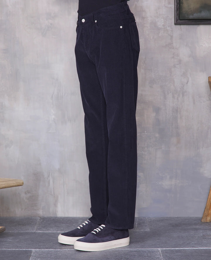Officine Generale James Corduroy Jean in Navy