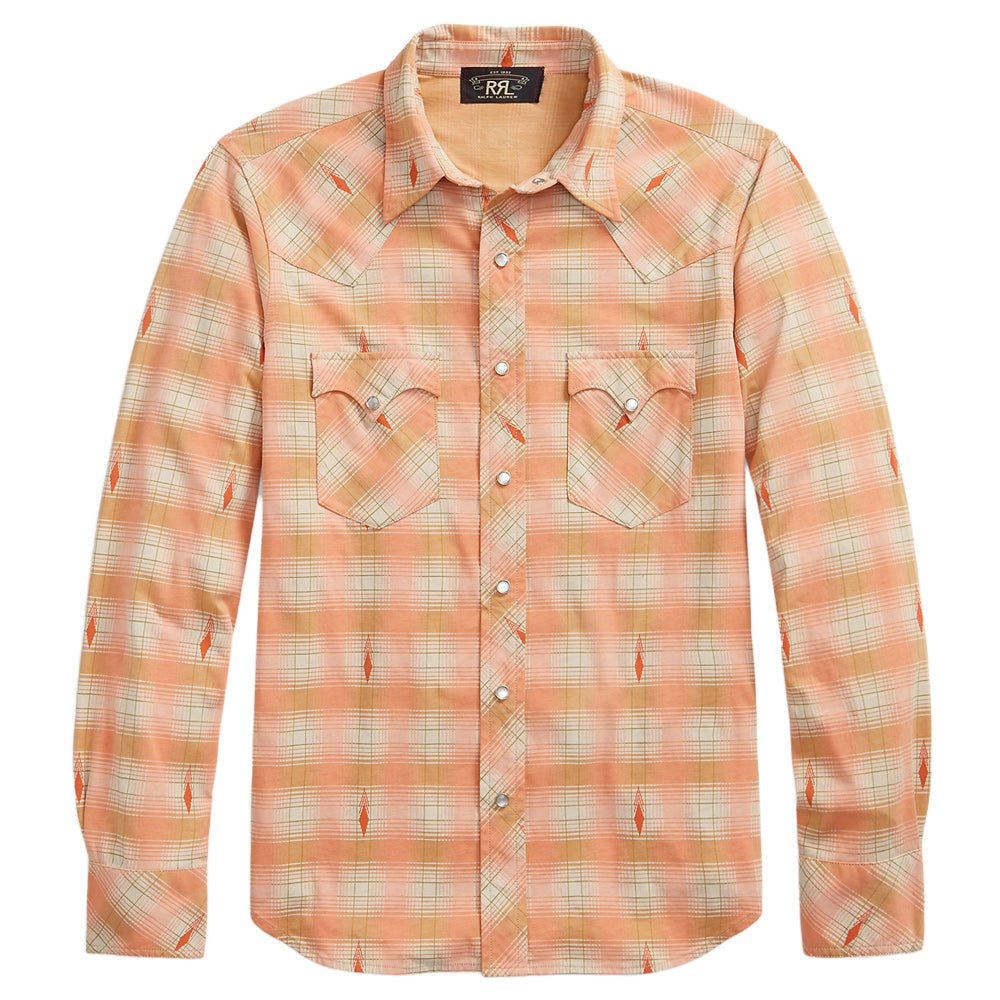 RRL PLAID WESTERN SHIRT