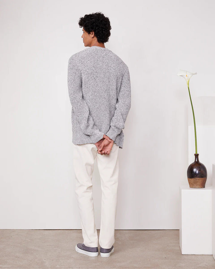 OFFICINE GENERALE LIGHT GREY CARDIGAN