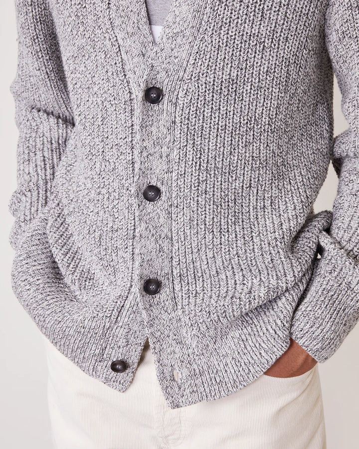 OFFICINE GENERALE LIGHT GREY CARDIGAN