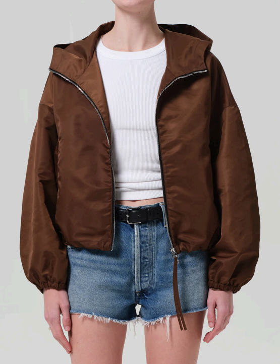 CITIZENS OF HUMANITY CROPPED WINDBREAKER