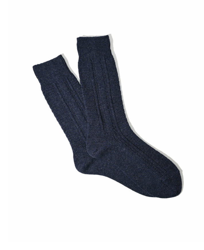 ANONYMOUS ISM WOOL CASHMERE LINKS COMBI CREW