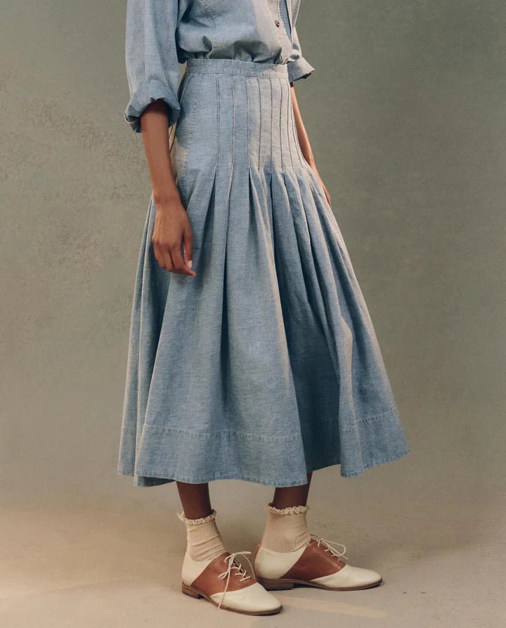 THE GREAT RHYTHM SKIRT IN DENIM