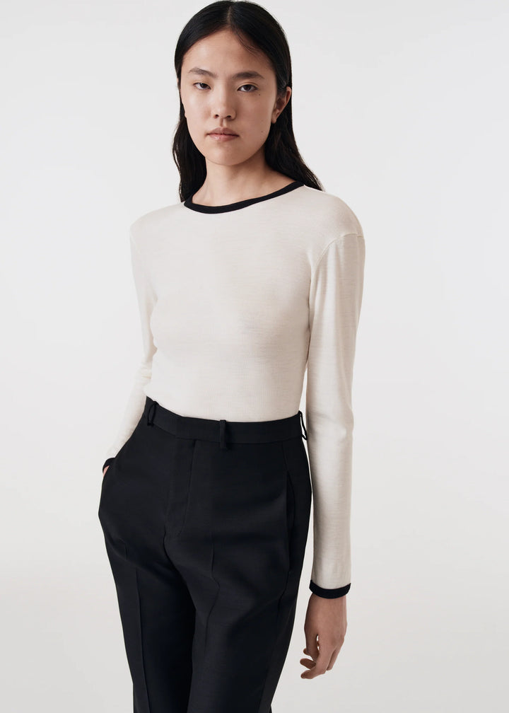 BITE STUDIOS TWO TONE LONG SLEEVE TOP