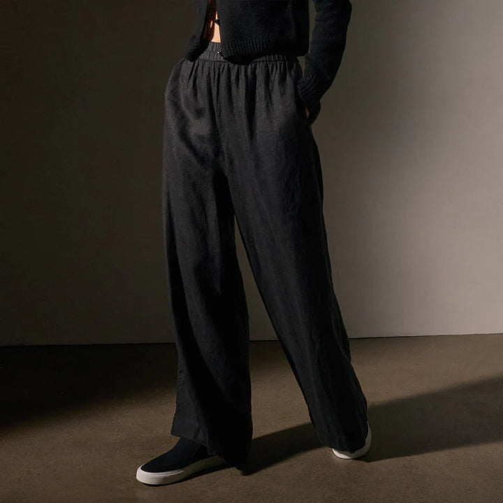 JAMES PERSE LINEN WIDE LEG PANT
