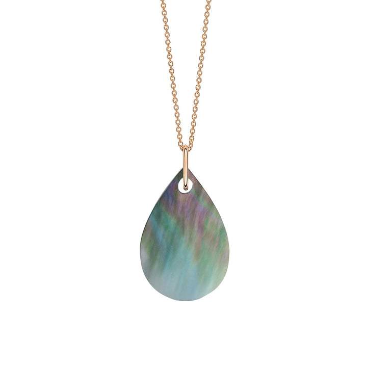 Ginette NY Mini Bliss Black Mother of Pearl Necklace