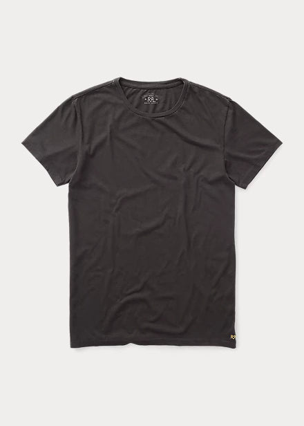 RRL JERSEY CREWNECK BLACK T-SHIRT