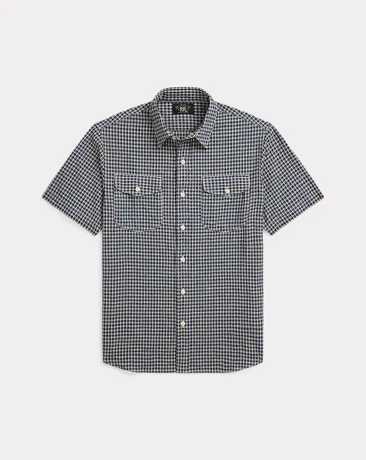 RRL CHECKED SEERSUCKER WORKSHIRT