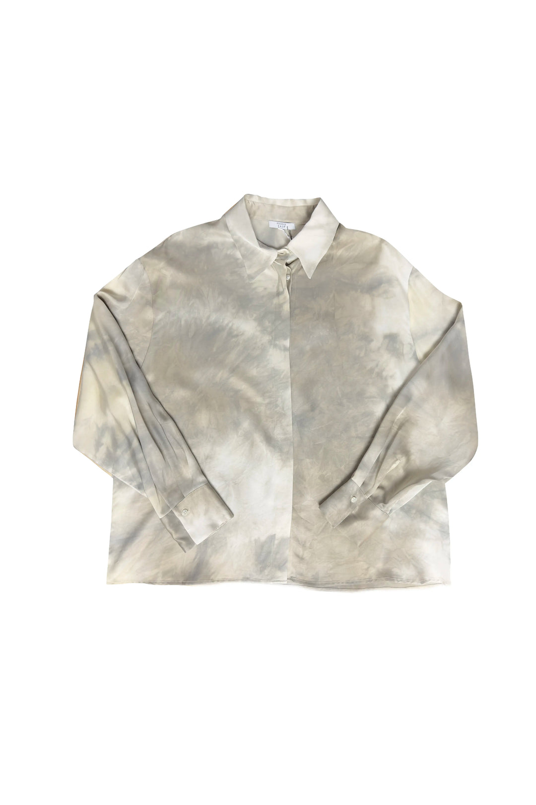 PESERICO PRINTED SATIN BLOUSE