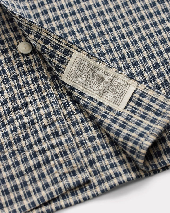 RRL CHECKED SEERSUCKER WORKSHIRT