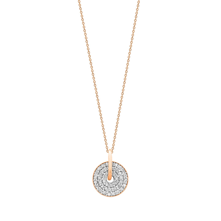 Ginette NY Mini Diamond Donut Necklace