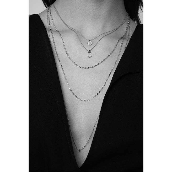 Ginette NY Mini Diamond Donut Necklace