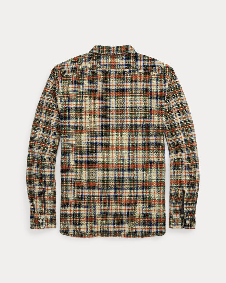 RRL WOLL-BLEND TWILL WORKSHIRT