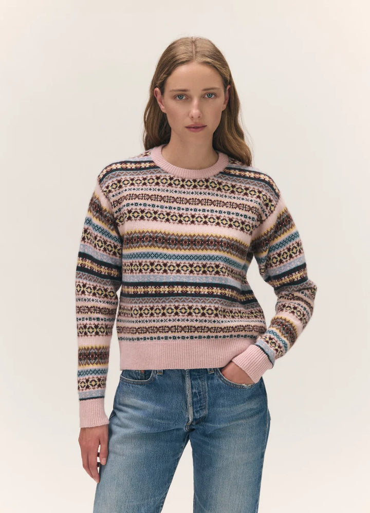 & DAUGHTER Sligo Slim Fairisle Crewneck