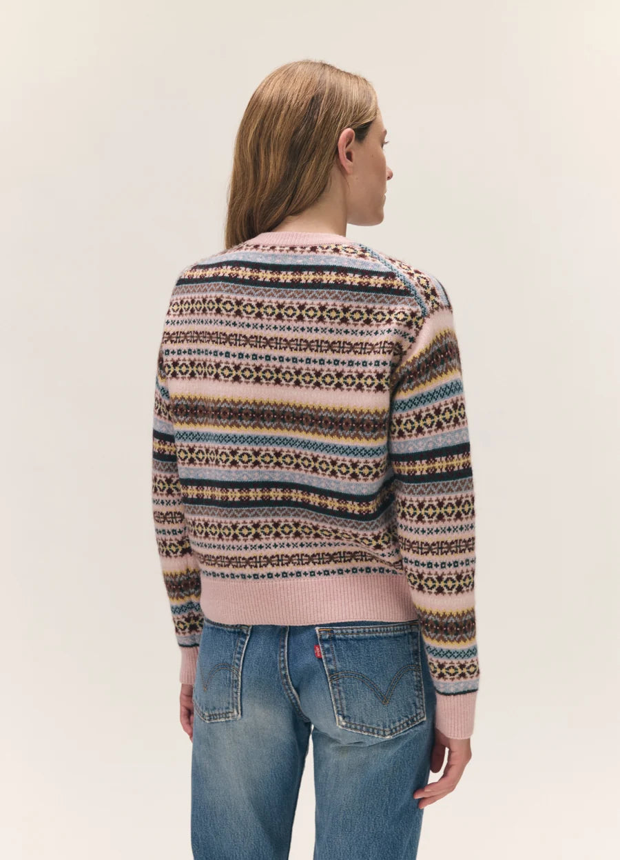 & DAUGHTER Sligo Slim Fairisle Crewneck