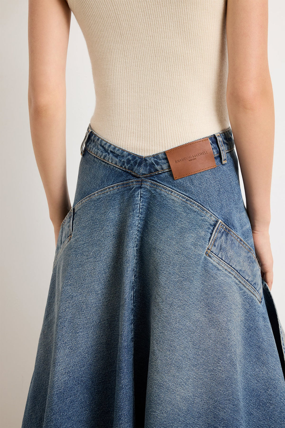 BRANDON MAXWELL FRANKIE SKIRT