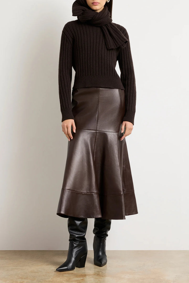 BRANDON MAXWELL RYAN SCARF SWEATER