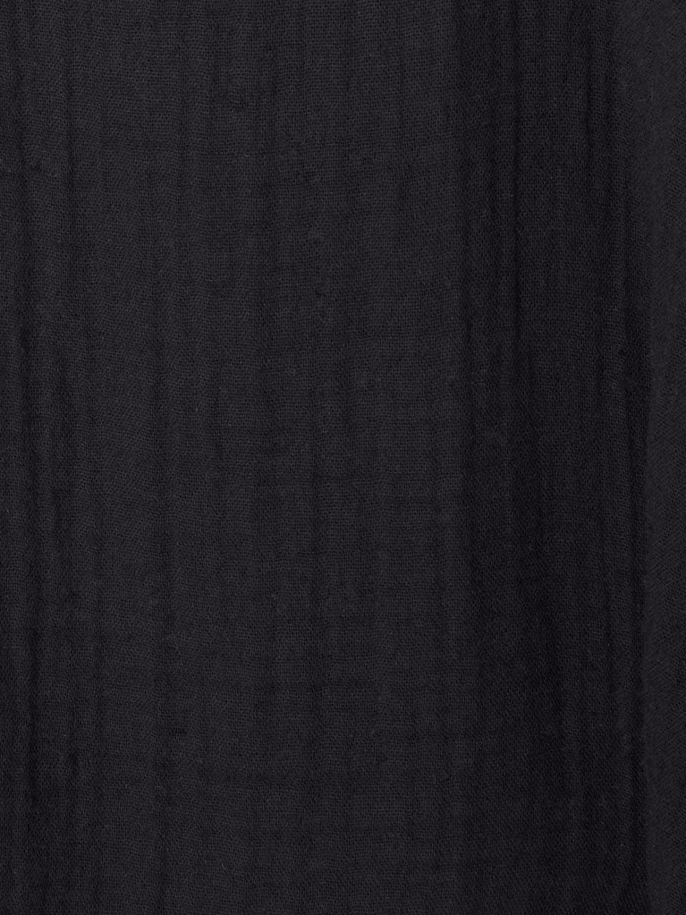 Solid black fabric texture