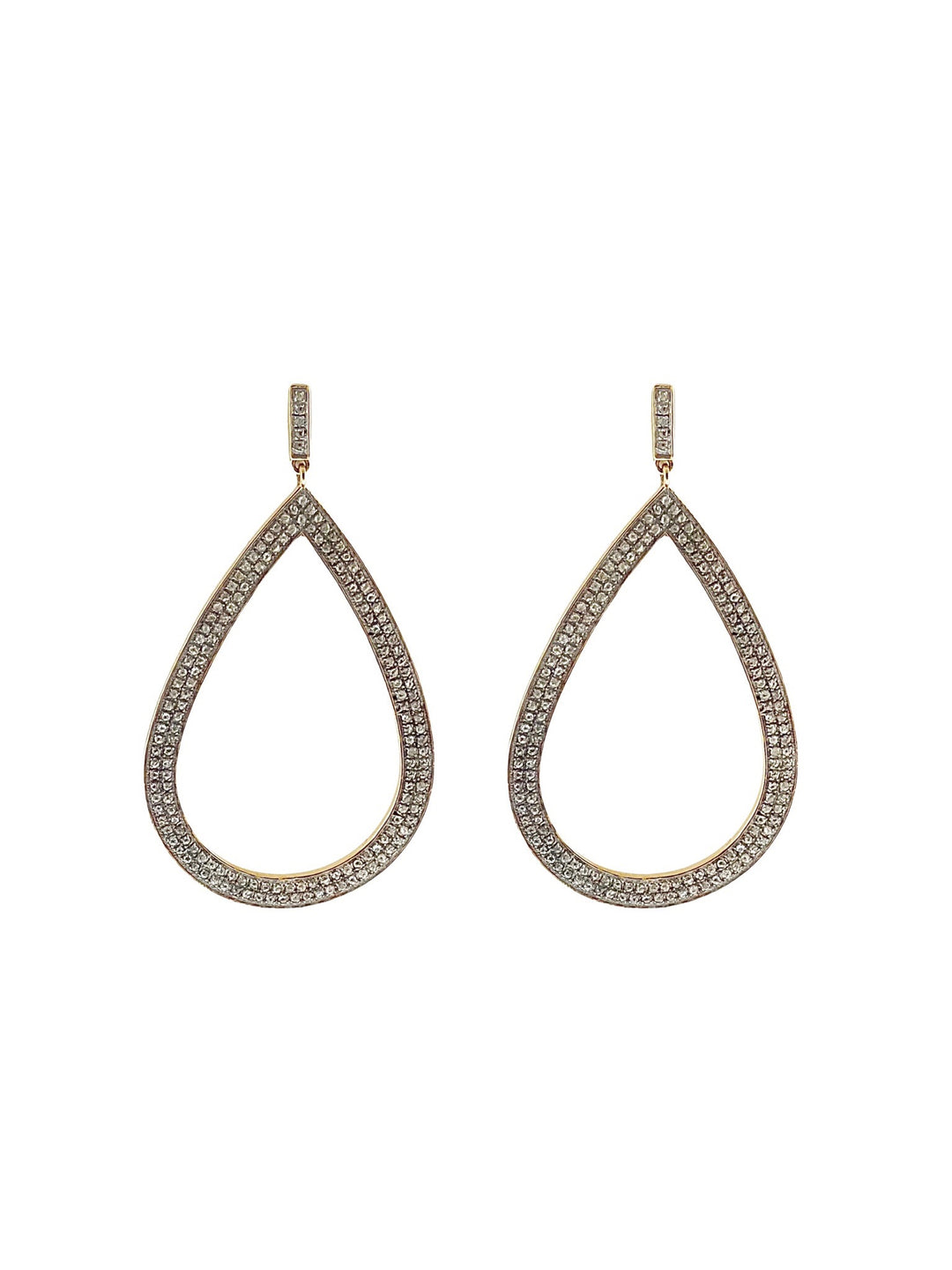 The Woods Fine Jewelry Double Pave Drop Earrings