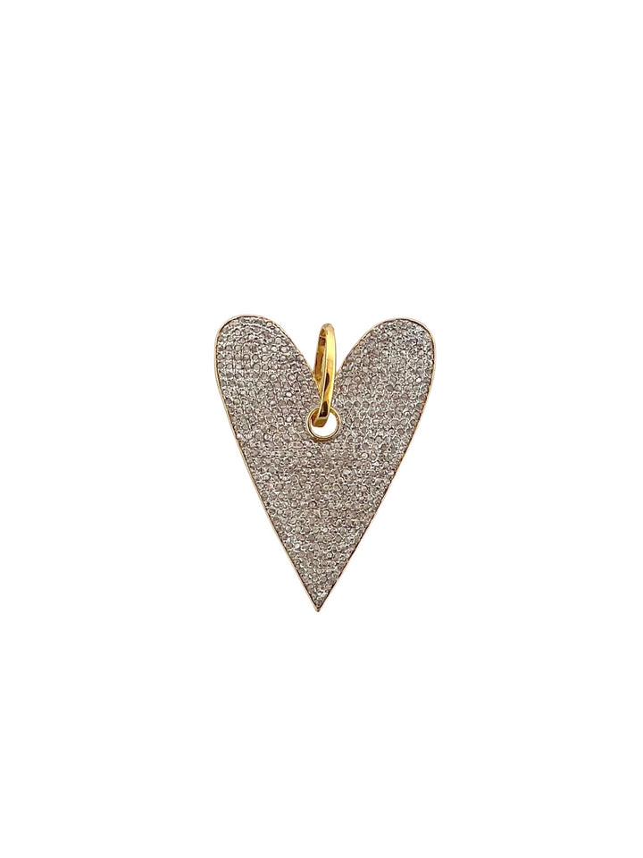 The Woods Fine Jewelry Large Pave Heart Pendant